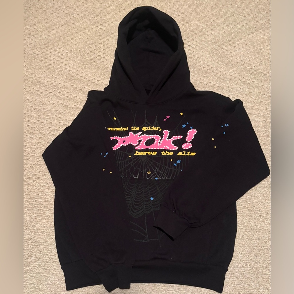 Sp5der hoodie P*nk (negotiatable) size S